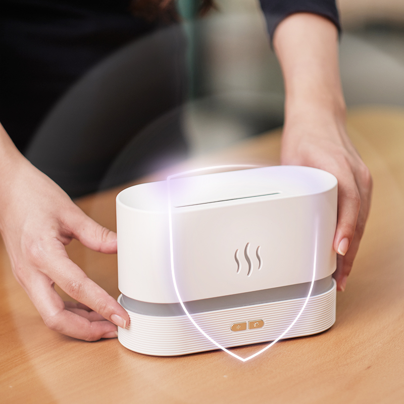 Aromatherapy Scent Diffuser Machine 3D Flame Aroma Diffuser USB Air Humidifier Aroma Diffuser With Night Light For Deskt