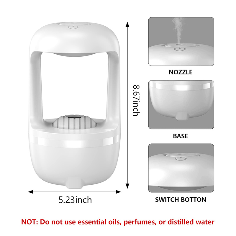 Newly Arrival Anti-gravity Water Droplet Household Ultrasonic Diffuser Humidifier