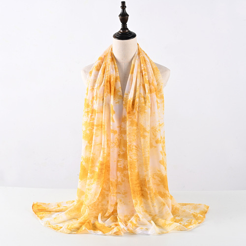 Chiffon Printed Autumn And Winter Fashion Style Women's Warm Fashion Long Scarf