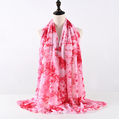Chiffon Printed Autumn And Winter Fashion Style Women's Warm Fashion Long Scarf