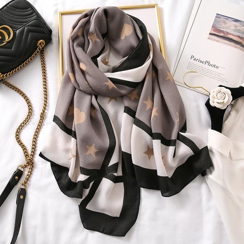 Women's Fashion Long Shawl Letters Jacquard Pashmina Scarf Winter Warm Tassel Large Soft Scarves 