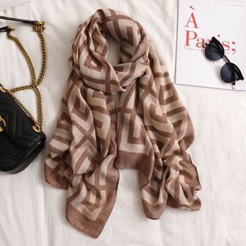 Women's Fashion Long Shawl Letters Jacquard Pashmina Scarf Winter Warm Tassel Large Soft Scarves 