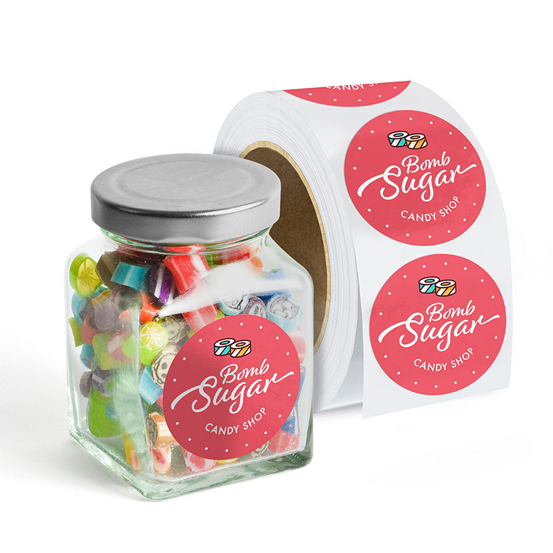 Adhesive Waterproof Cute Food Date Label Sticker  Bottle Labels Stickers for Food Packaging