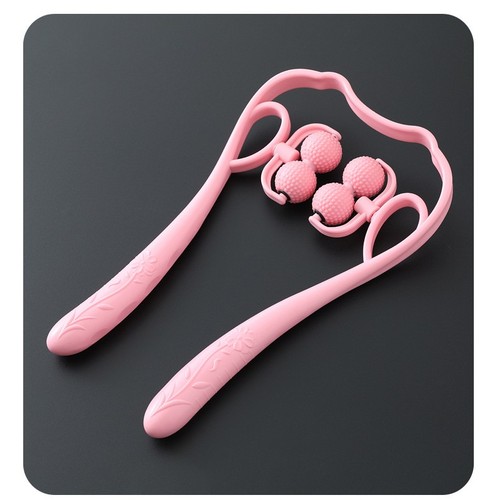 Multi functional Detachable Cleaning And 4- roller wheel Muscle neck shoulder massager