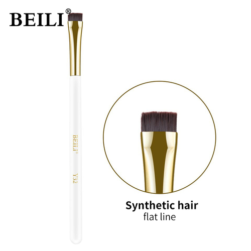 BEILI Vegan Makeup Brushes Eyebrow eyeliner brush Private Label Synthetic Single Flat Top Liquid Concealer Brush