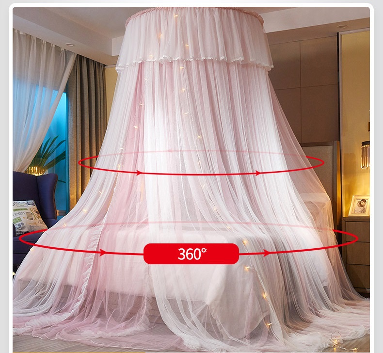 Best Selling Kids' Room Princess Canopy Bed with Mosquito Net Decorative Bed Canopy for Girls