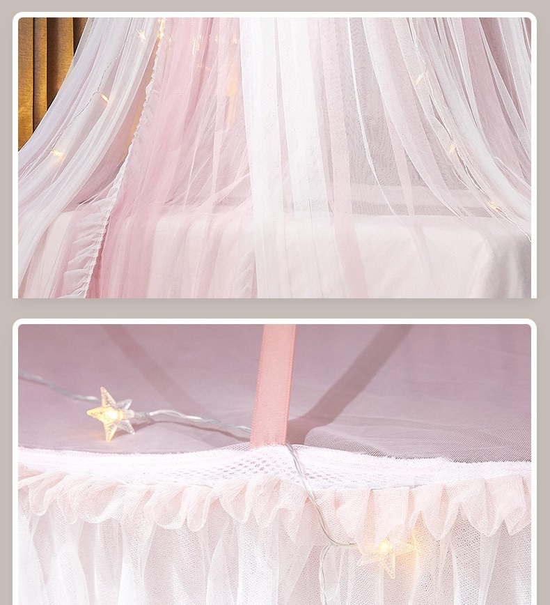 Best Selling Kids' Room Princess Canopy Bed with Mosquito Net Decorative Bed Canopy for Girls