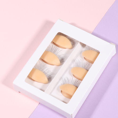 RISI  Sale 6 Pairs/Box Lash Replaceable Eyelids For Mannequin Head Lash Eyelids For Eyelash Beginner Lash Tools