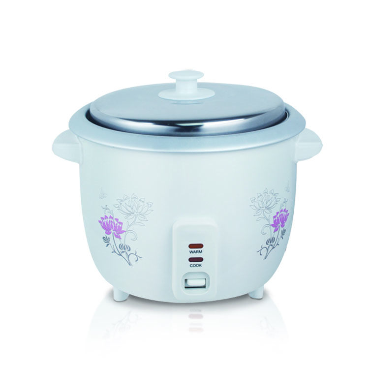 0.6L Mini 3CUPS Drum shape Electric Rice Cooker with Glass Lid non-stick pot