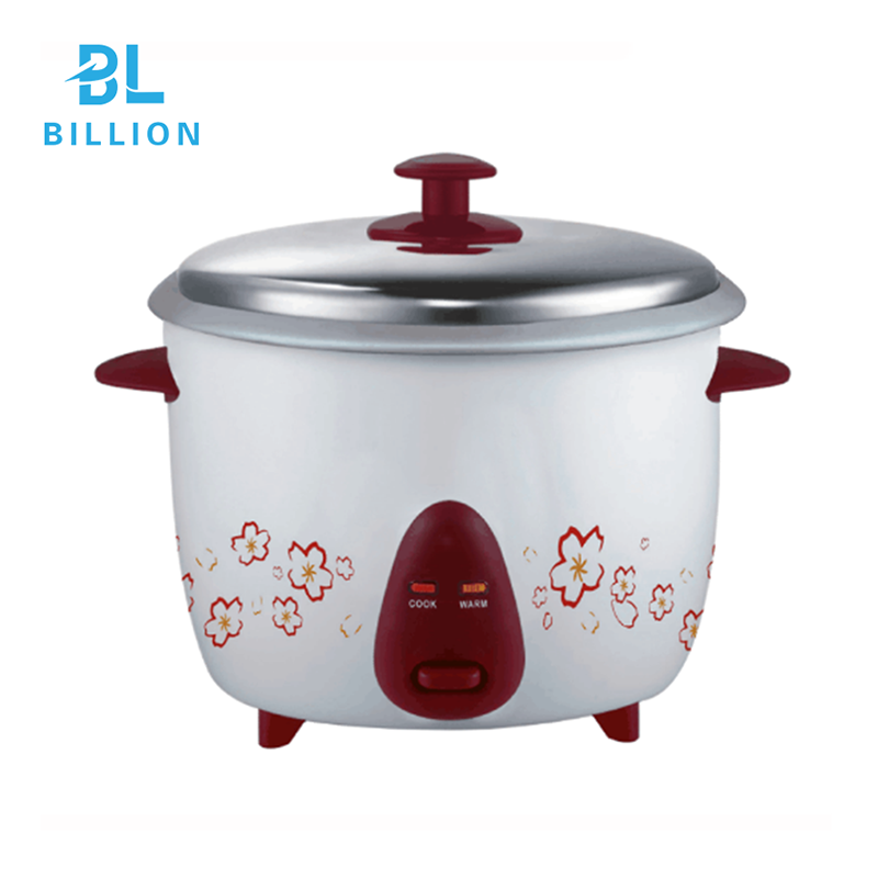 0.6L Mini 3CUPS Drum shape Electric Rice Cooker with Glass Lid non-stick pot