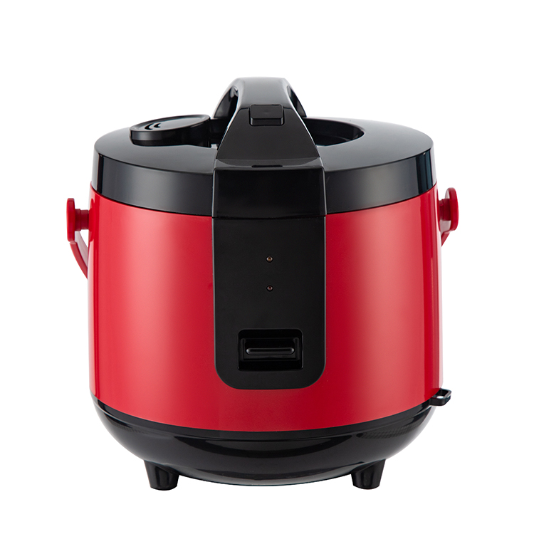 Best price 1.8L 2.2L home appliance red color desugared plastic shell rice cooker for diabetics