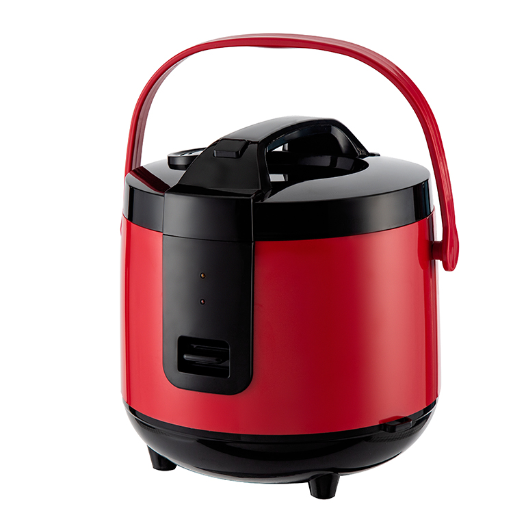 Best price 1.8L 2.2L home appliance red color desugared plastic shell rice cooker for diabetics