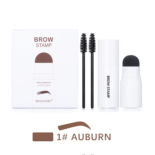  Waterproof Long Lasting Brow Stamp  Eyebrow Powder with 10 Stencils
