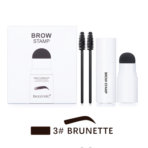  Waterproof Long Lasting Brow Stamp  Eyebrow Powder with 10 Stencils