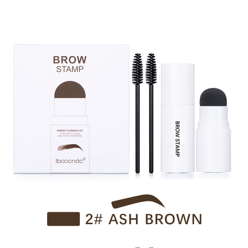  Waterproof Long Lasting Brow Stamp  Eyebrow Powder with 10 Stencils