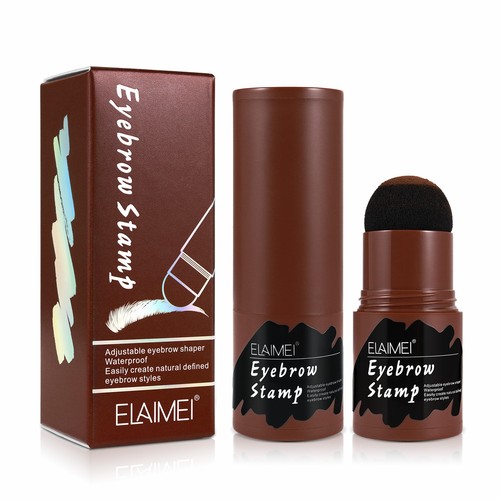 One Step Eyebrow Stamp Shaping Kit 10 Kind Eyebrow Stencil Shaping Makeup Set Eye Brow Powder Stamp Perfect Eyebrow in S