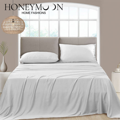 Super Soft bamboo linen bedding 300 Thread count 100% organic Bamboo textile bedsheet set king size