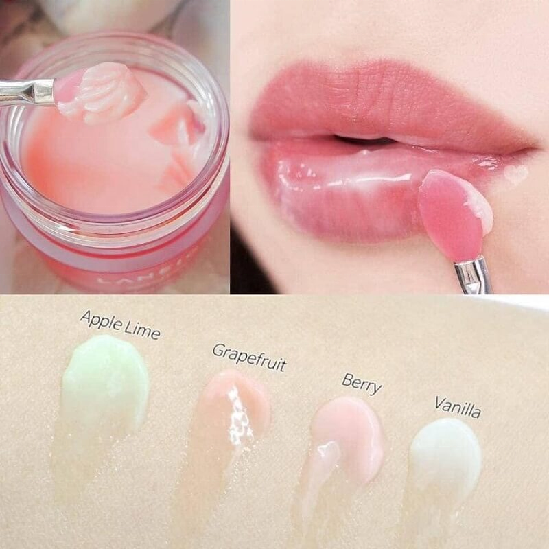  Sleeping Lips Care Hydrating Moisturizing Exfoliating Pink Plumping Collagen Lip Mask