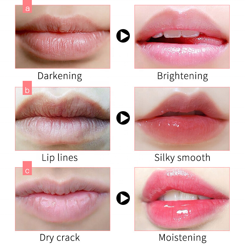  Sleeping Lips Care Hydrating Moisturizing Exfoliating Pink Plumping Collagen Lip Mask