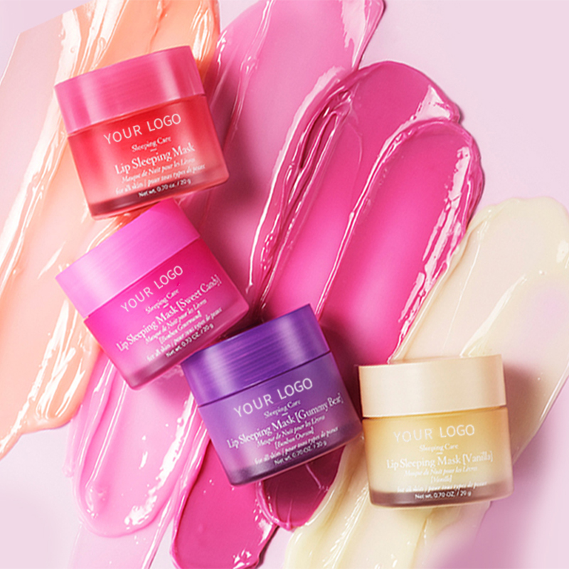  Sleeping Lips Care Hydrating Moisturizing Exfoliating Pink Plumping Collagen Lip Mask