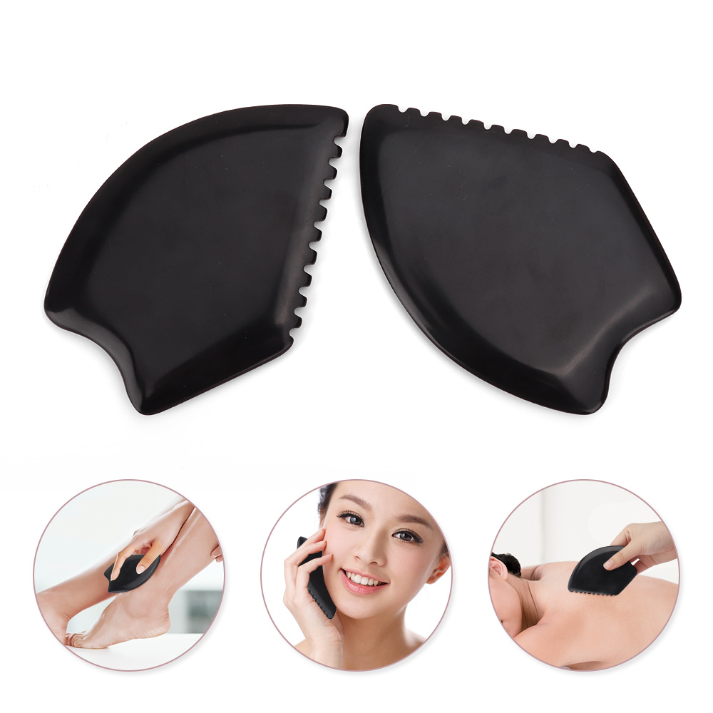 Gua Sha Scraping Black Bian Stone Scraping Massage Wildling GuaSha Massage Tool