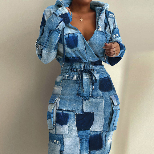 Retro Print Patchwork Pullover Dress Women  Deep V Neck Bodycon Party Dress ized Drawstring Office Lady casual Dress