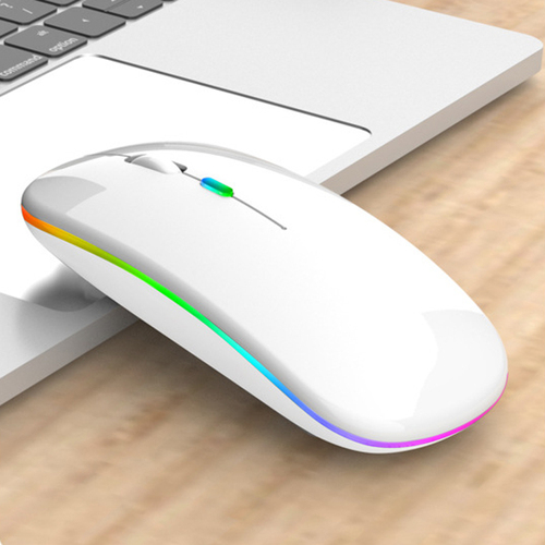 laptop computer accessories Pink 2.4G Optical Ultra Thin LED Lights Gaming Rechargeable Wireless Mouse for MacBook