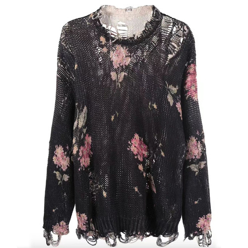 New Arrivals High Quality Printing Knit Top  Fashion Cardigan Sweater Tops For Women