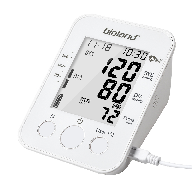portable blood pressure monitor household medical devices with large comfortable blood pressure cuff