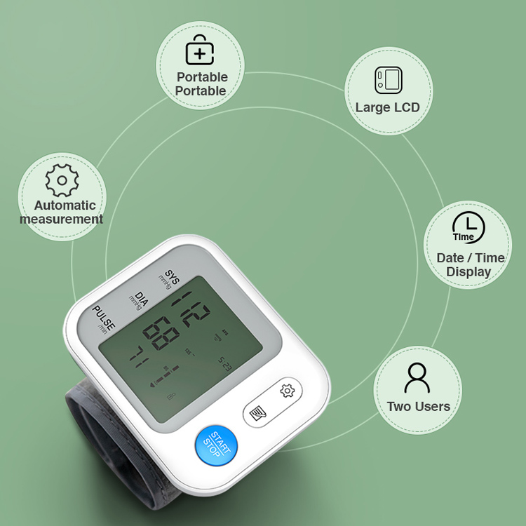Yonker household medical devices Automatic Smart heart rate electronic sphygmomanometer BP wrist Digital blood pressure 