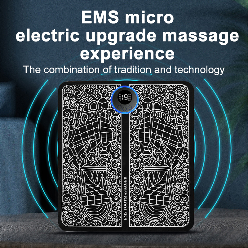 Professional Other Massager Products Electric Foot Mat Massager Massage Device Black Football Shoes Zhejiang Comfortable