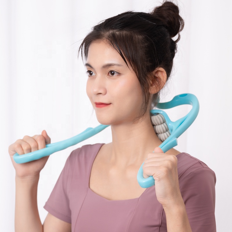 Neck Massage Products Dual Soft Ball Handheld Manual Cervical Spine Massage Dual Trigger Point Neck Massager For Neck Sh