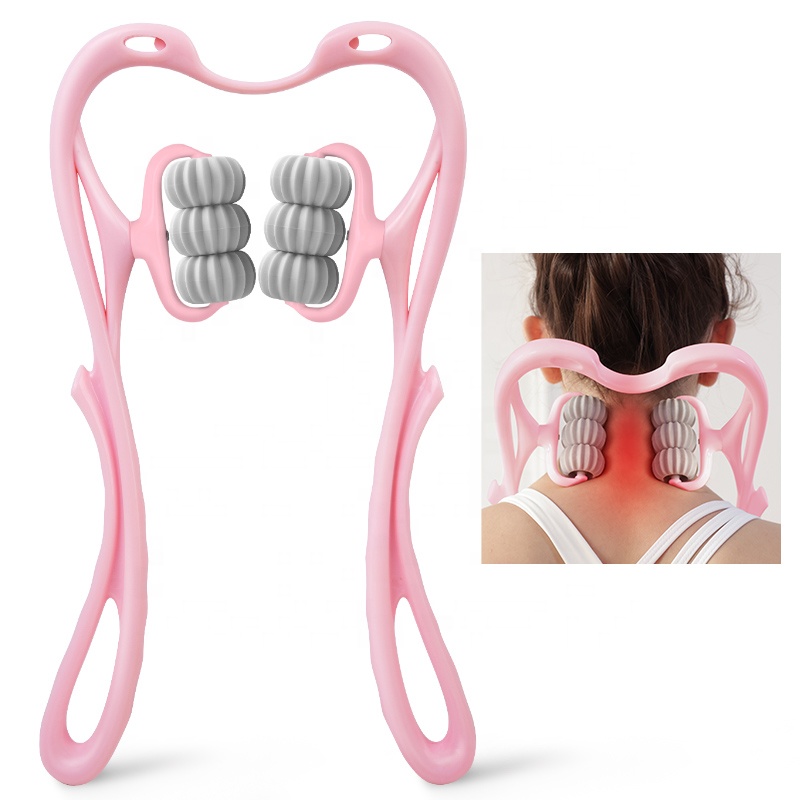 Neck Massage Products Dual Soft Ball Handheld Manual Cervical Spine Massage Dual Trigger Point Neck Massager For Neck Sh