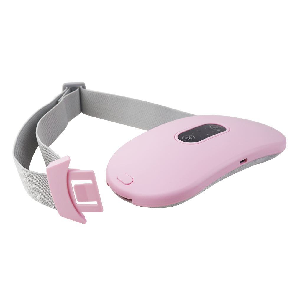 Portable Relief Period Cramps Pain Warm Palace Belt Abdomen Belly Massager Electric Vibrating Menstrual Heating Pad