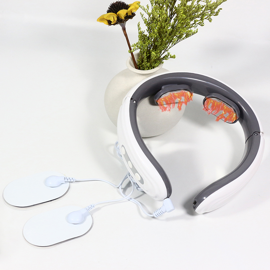 Battery type smart health neck micro-current vibration cervical spine and neck massager