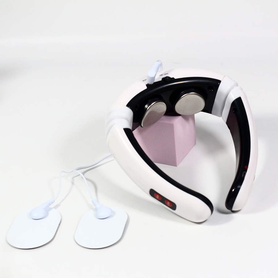 Battery type smart health neck micro-current vibration cervical spine and neck massager