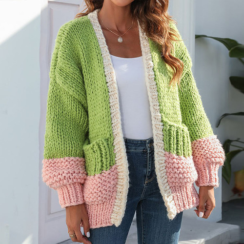 Loose Sweatshirt Winter Handmade Cardigan Oversize Winter Puffer Coat Wool Cardigan Womens Tops Sweater