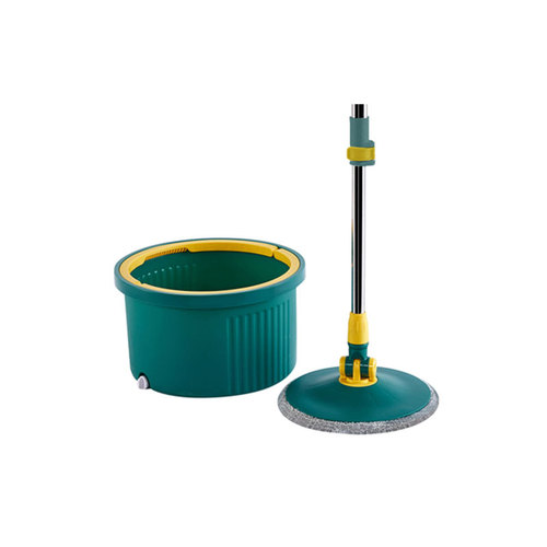 household floor cleaning plastic rotation round bucket with mop