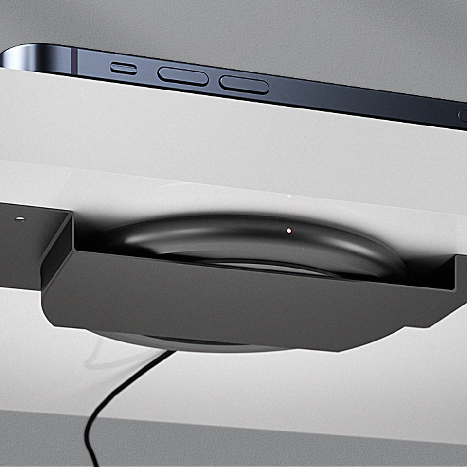 Phone Accessory Fast Charging 10W Hidden Invisible Wireless Charger For Furniture