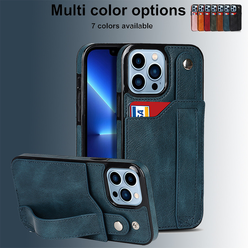 Shockproof Cell Phone Accessories Flip Stand Leather Tpu Wallet Phone Case Covers For Iphone 13 Pro Max