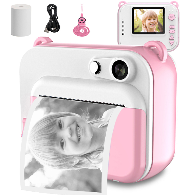 Kids Instant Photo Paper Children Print Camera With Thermal Printer Kid Digital Camera Girl's Toy Child Camera