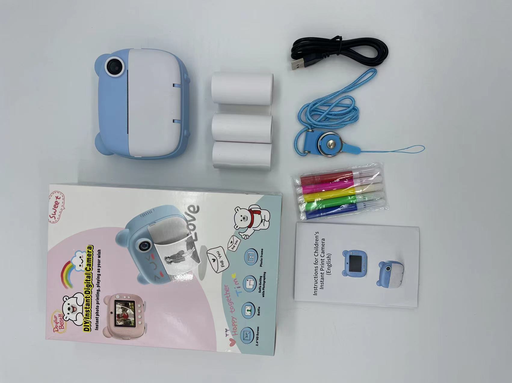 Kids Instant Photo Paper Children Print Camera With Thermal Printer Kid Digital Camera Girl's Toy Child Camera