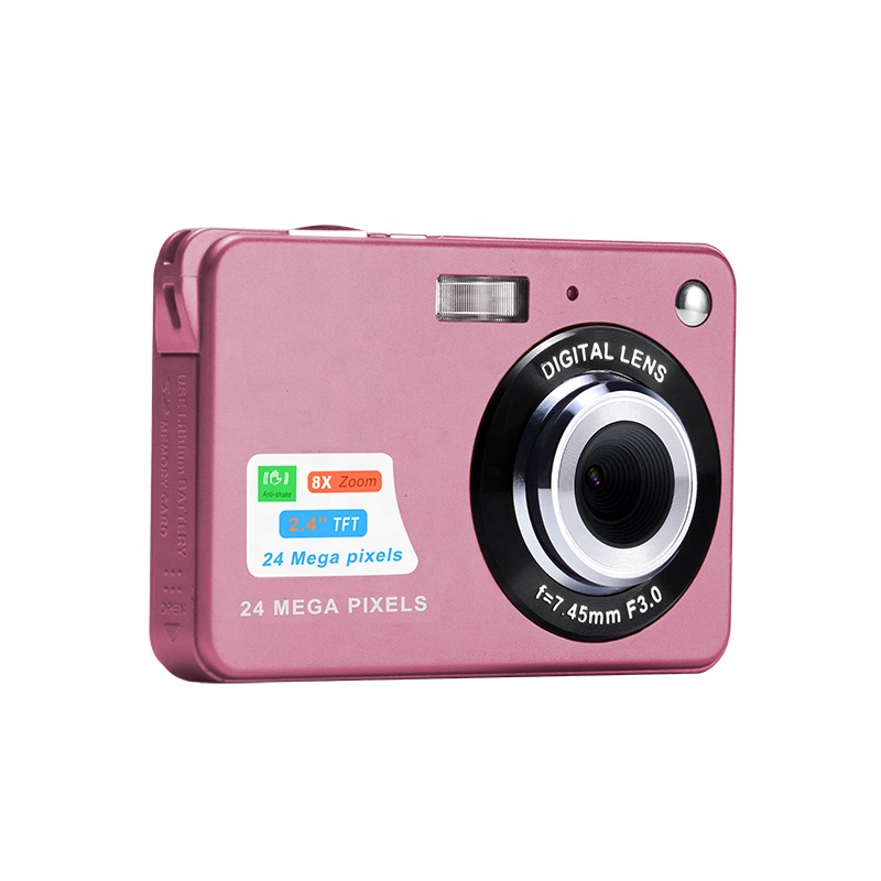 Amazon hot seller 2.7" screen 24 Megapixels 4K camera photo video compact digital camera made in china