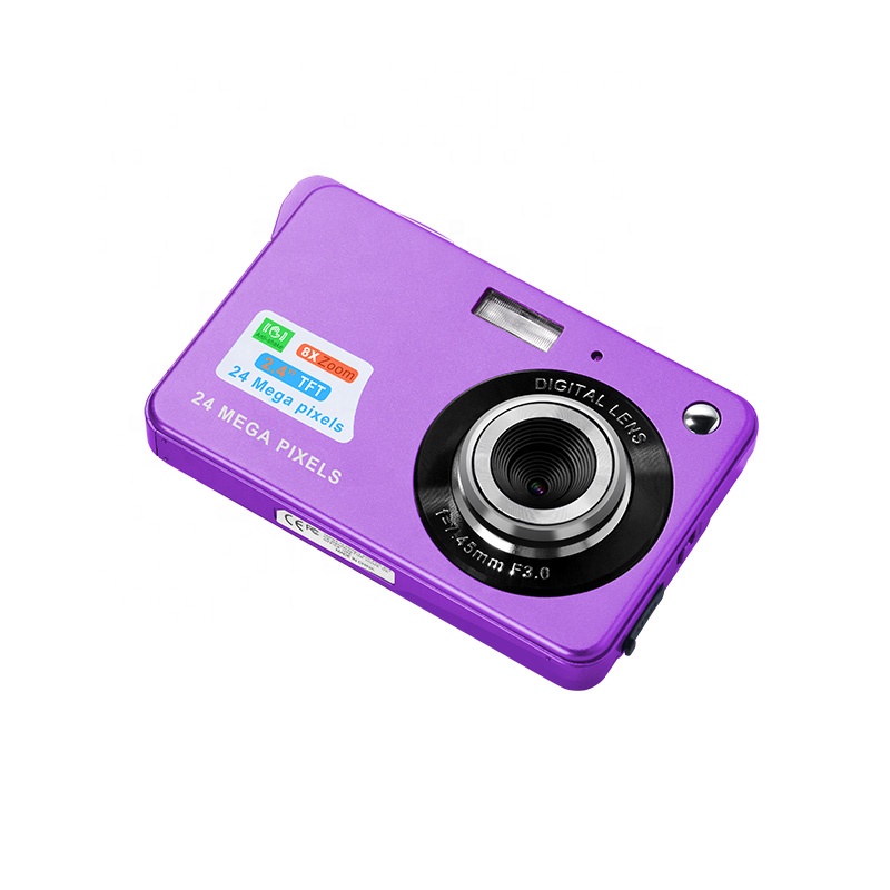 Amazon hot seller 2.7" screen 24 Megapixels 4K camera photo video compact digital camera made in china
