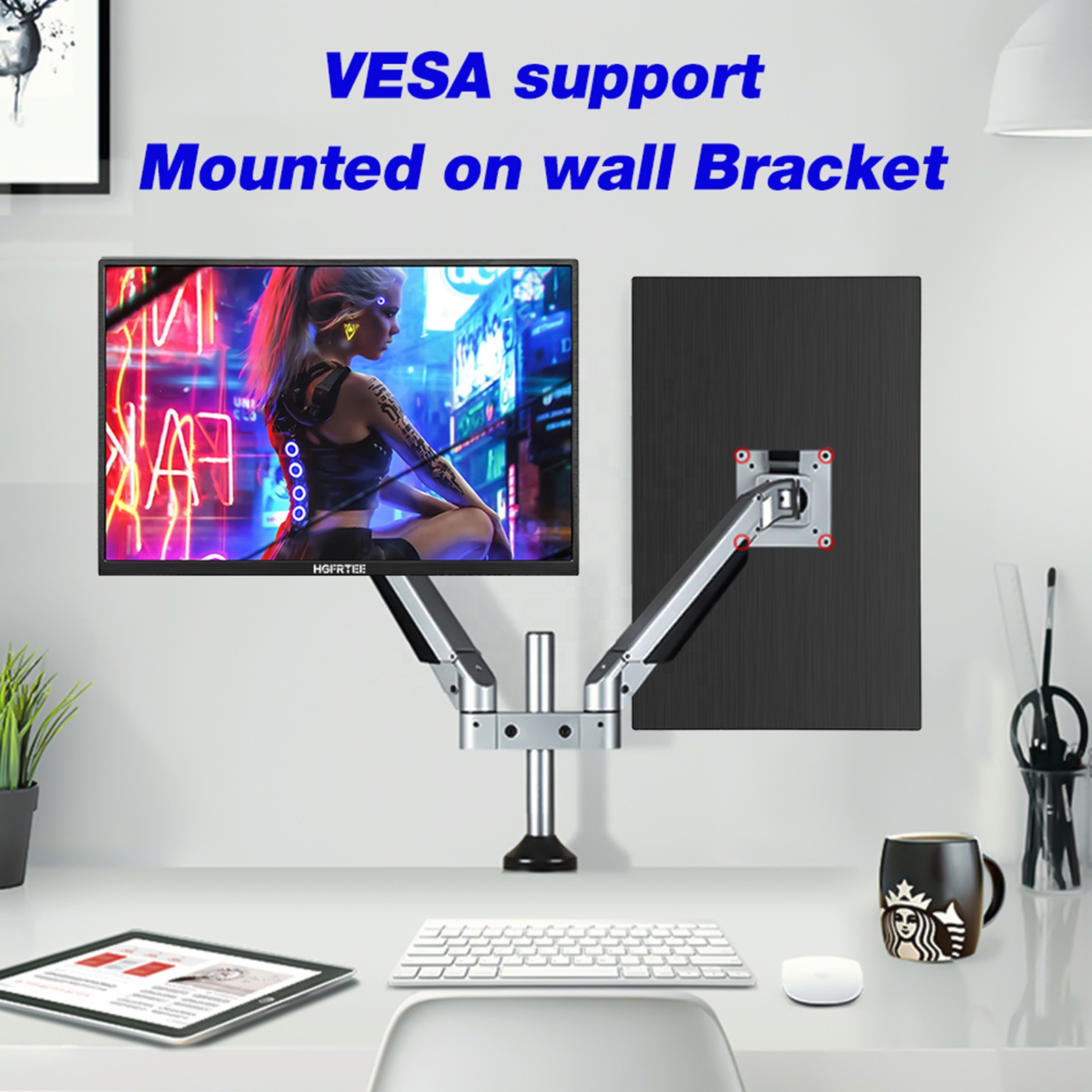 15.6inch Portable Monitor 1920*1080P FHD IPS VESA Mountable Sub Screen for Dex PS5 Laptop Switch Xbox Extend Monitor
