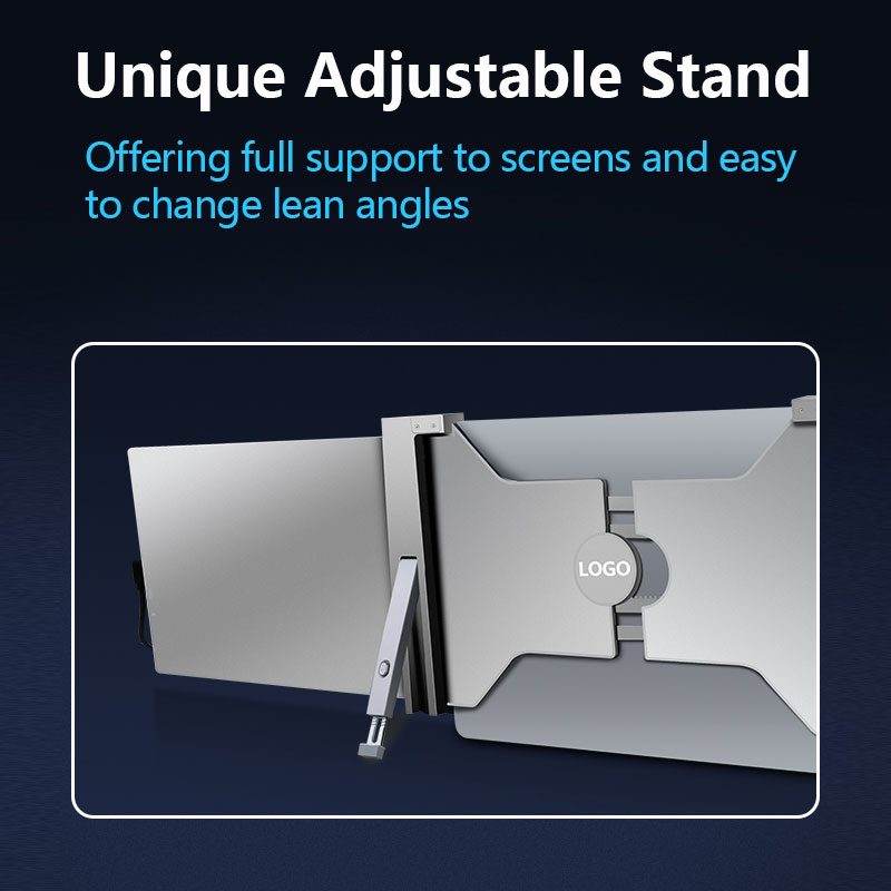  / Triple Laptop Screen Extender Dual 15 inch FOPO 1080P LCD monitors portable Tri screen monitor for lapto