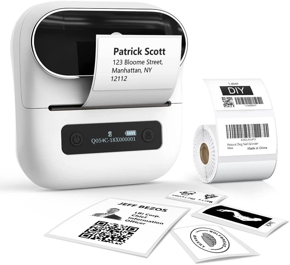 Handheld 80mm Mini Thermal Label Printer M220 for Phones Computer