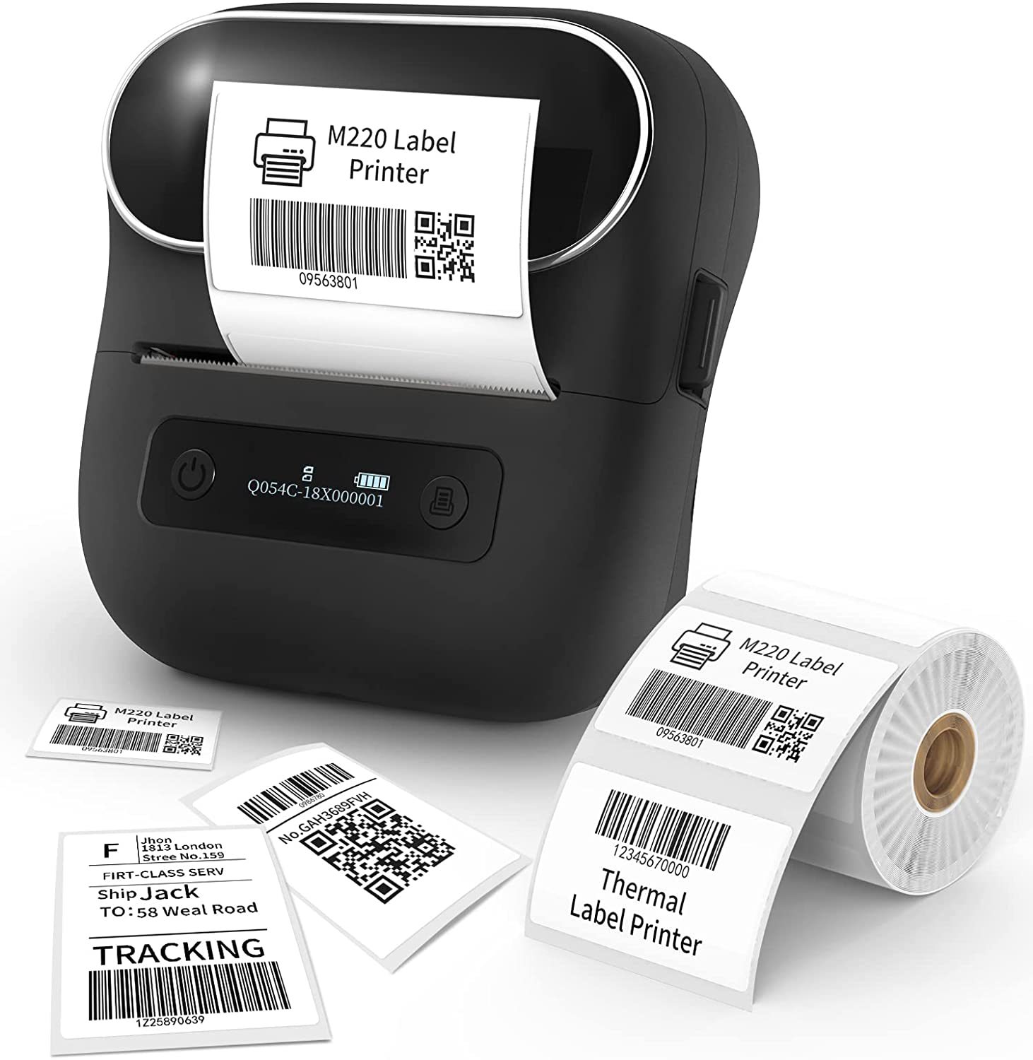 Handheld 80mm Mini Thermal Label Printer M220 for Phones Computer