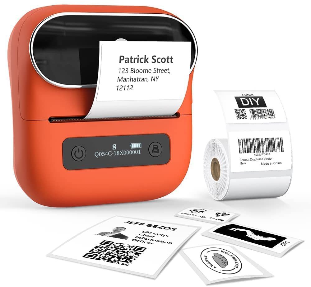 Handheld 80mm Mini Thermal Label Printer M220 for Phones Computer