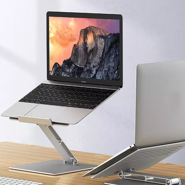 Mobile phone accessories Portable holder laptop stand aluminum foldable magnetic laptop phone holder